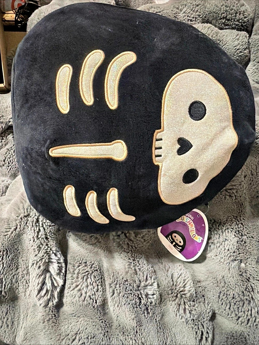 Squishmallows Black & White Plush Toy stix halloween medium new